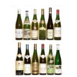 Assorted German and Alsatian: Tokay Pinot Gris, Schoffit, 1994, one bottle and 11 various others