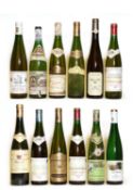 Assorted German and Alsatian: Tokay Pinot Gris, Schoffit, 1994, one bottle and 11 various others