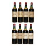 Chateau Margaux, 1er Cru Classe, Margaux, 1969, eight bottles