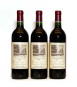 Chateau Duhart Milon, 4eme Cru Classe, Pauillac, 1990, three bottles