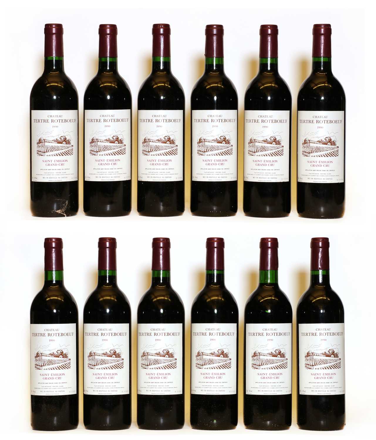 Chateau Le Tertre Roteboeuf, Saint Emilion Grand Cru Classe, 1990, twelve bottles (OWC)