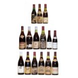 Assorted Red Burgundy: Echezeaux, Georges Clerget, 1984, one bottle and 14 variously sized others