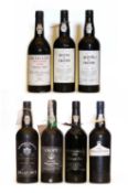 Assorted Vintage Port: Quinta do Vesuvio, Vintage Port, 1992, one bottle and six various others