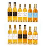 Assorted sweet wine to include Ch Rieussec, 2010 and others, 2005 and 2010, 12 half bottles in