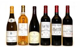 Assorted Bordeaux and Burgundy wine,