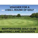 A four-ball round of golf at Bedfordshire Golf Club, Spring Lane, Stagsden,