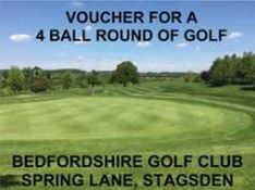 A four-ball round of golf at Bedfordshire Golf Club, Spring Lane, Stagsden,