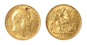 Coins, Great Britain, Edward VII (1901-1910),