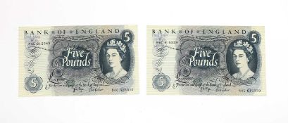 Banknotes, Great Britain, Elizabeth II (1952-),