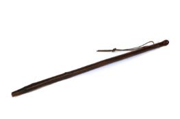 A yew wood walking stick,