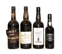 Assorted Vintage Port: Croft, 1985, HS (1) and three variously sized others