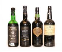 Assorted Vintage Port and Fortified Wine: Blandy's, Madeira, LN (1) and three various others
