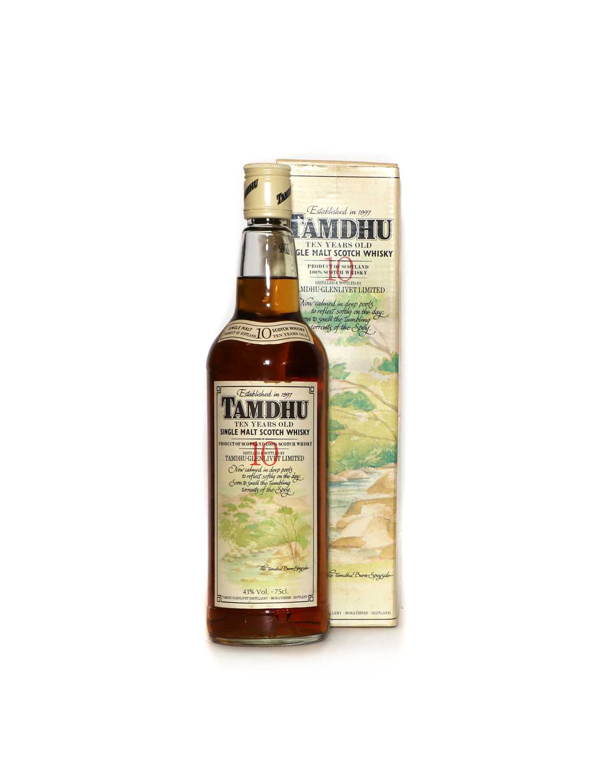 Tamdhu, Single Malt Scotch Whisky, 10 Years Old, 1980s bottling, 43% vol, 75cl, one bottle (boxed)