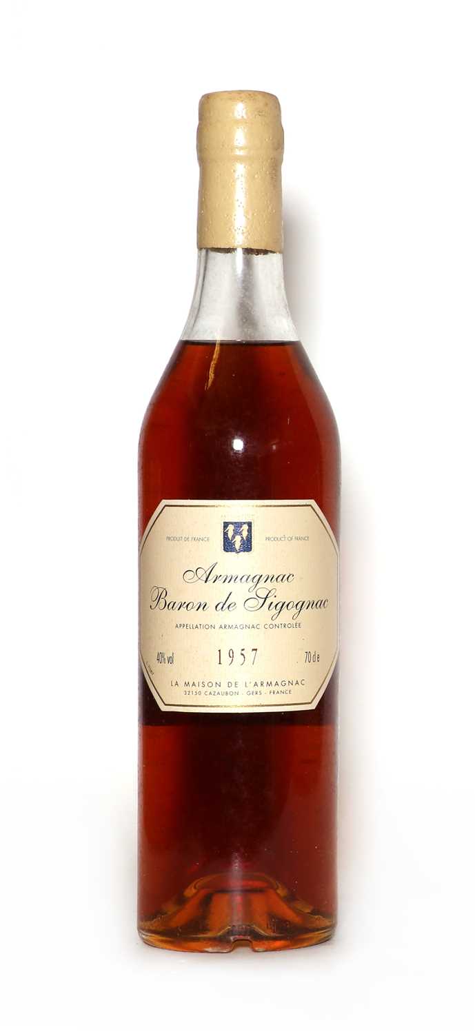 Baron de Sigognac, Armagnac, 1957, 40% vol, 70cl, (1 in OWC)