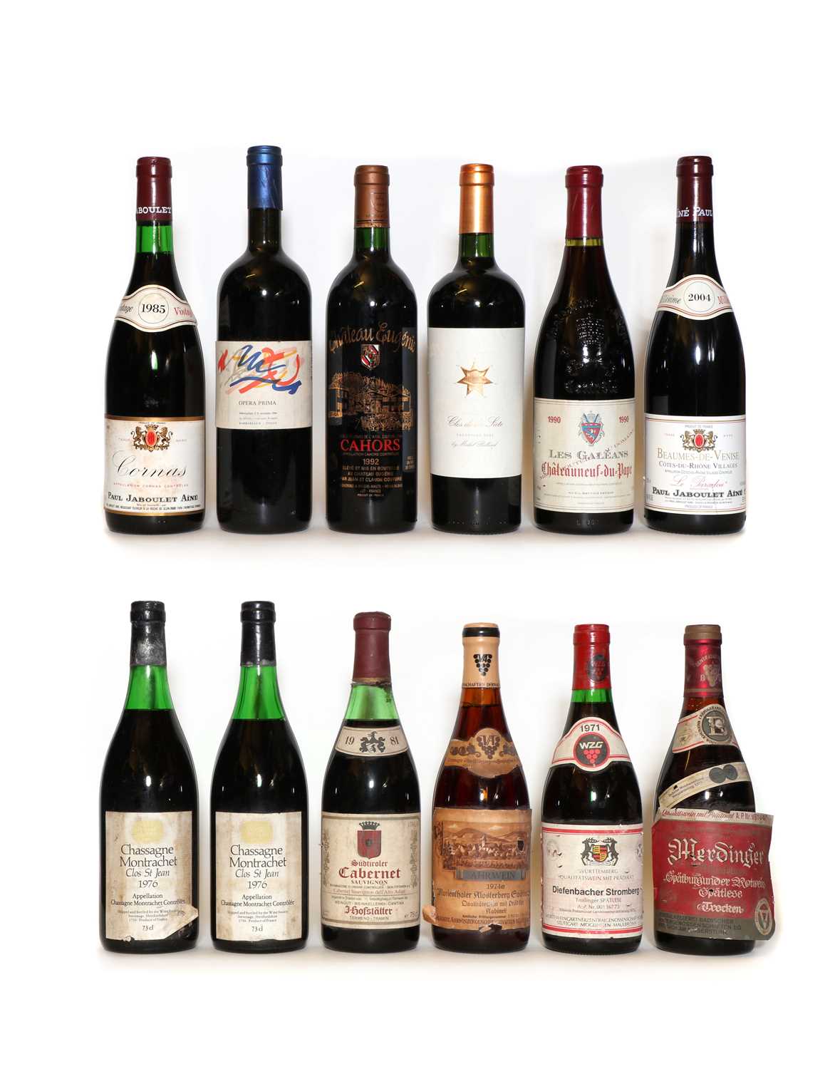 Miscellaneous wines: Cornas, Paul Jaboulet Aine, 1985, (1) and eleven various others (12)