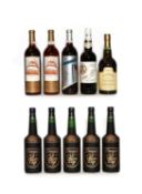 Assorted Sweet White Wine: Templiers, Banyuls Hors D’Age, NV, 5 bottles and five various others