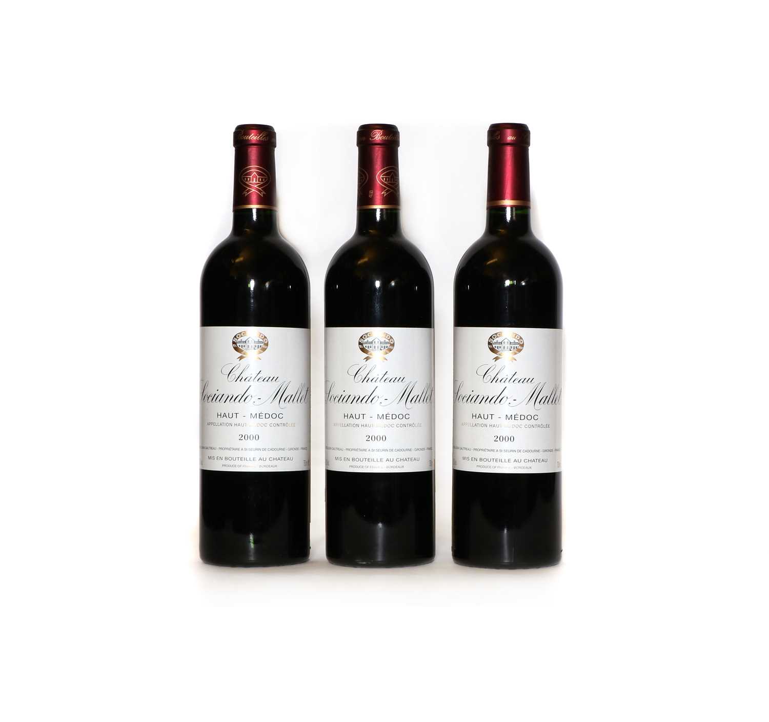 Chateau Sociando Mallet, Haut Medoc, 2000, (3)