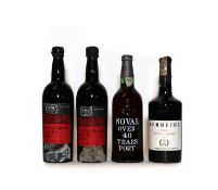Assorted Port: Noval, Over 40 Years Port, one bottle and three various others (4)