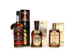 Assorted whisky: Dufftown, Glenlivet, Pure Malt Scotch, 8 Years Old and two various others (3)