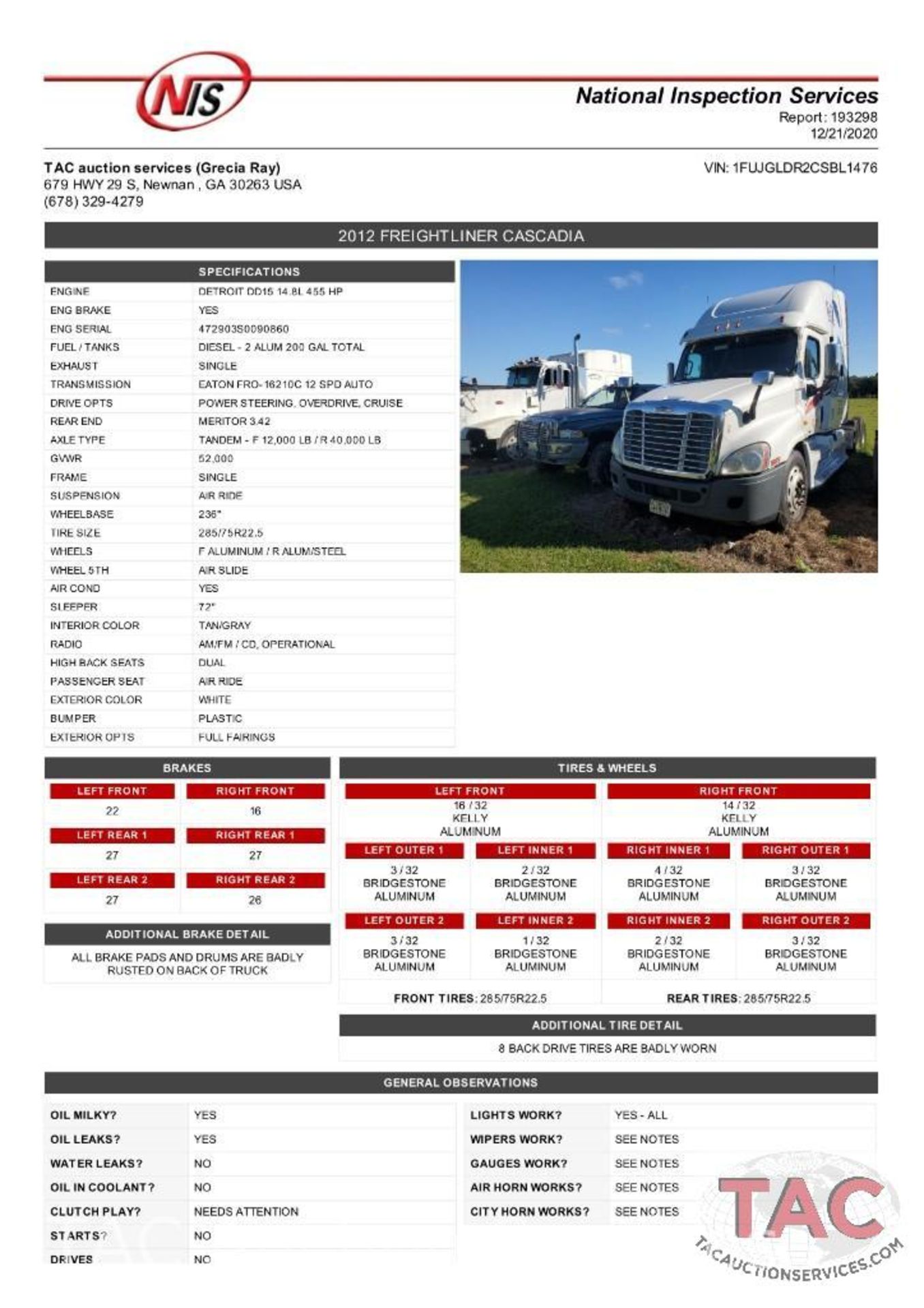 2012 Freightliner Cascadia - Image 78 of 80