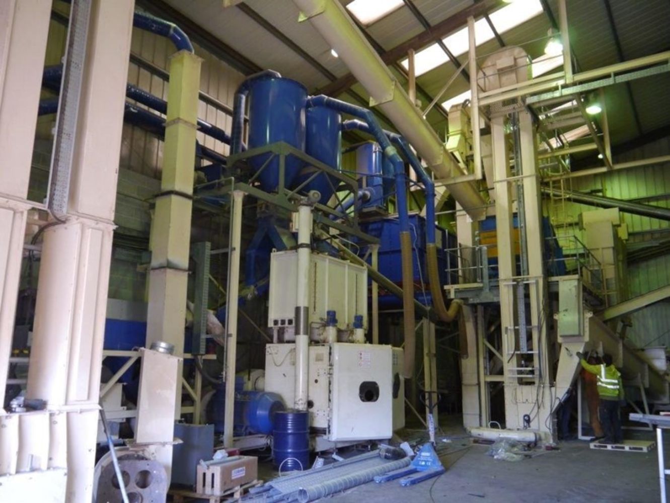AVS ETS (EcoTre System)  Biomass Pelletising Plant (2008) & Hiller DA45-363 SB oil/water/solids separators / decanting centrifuges