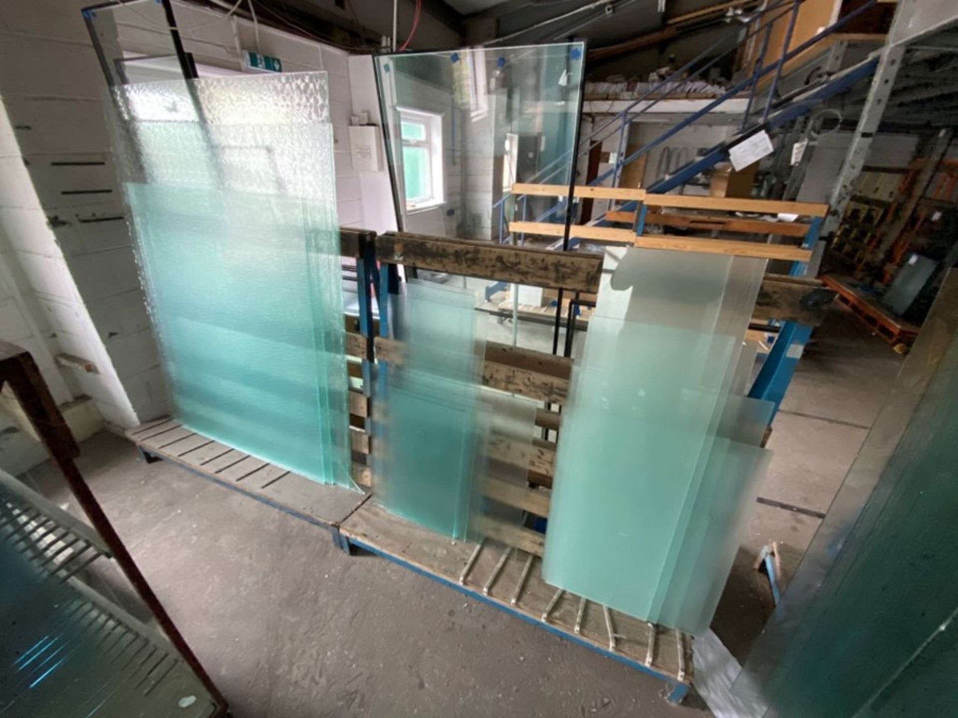 3 x Metal Glass Racks inc Glass