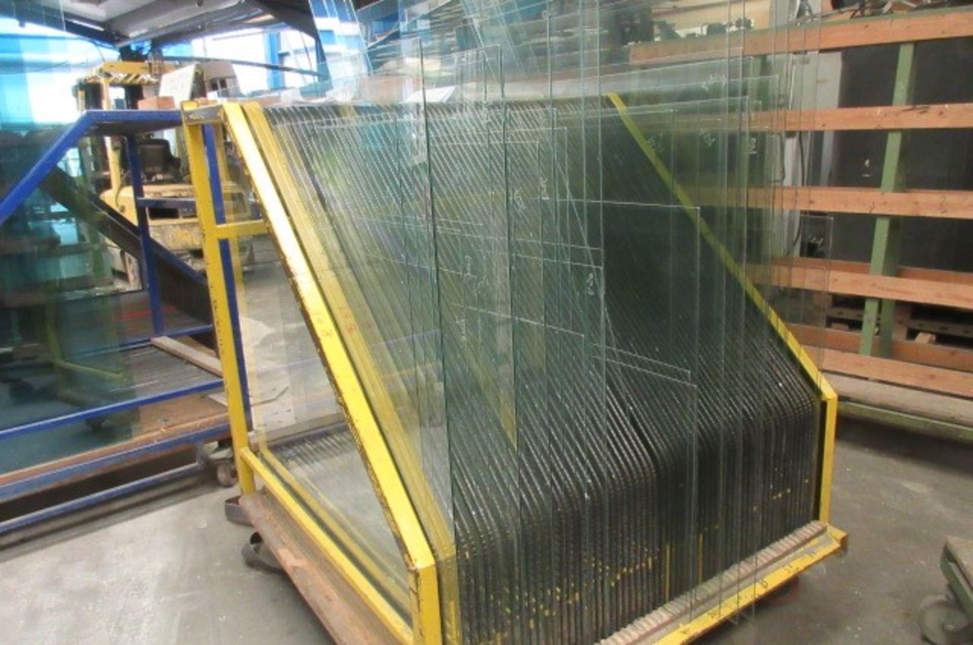 Four mobile 60 space glass transportation racks. Size 1300 x 1300 x 1500mm high. - Image 2 of 2