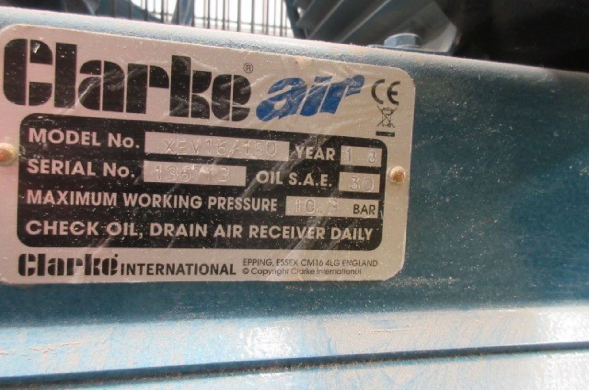 Clarke air compressor - Image 3 of 3