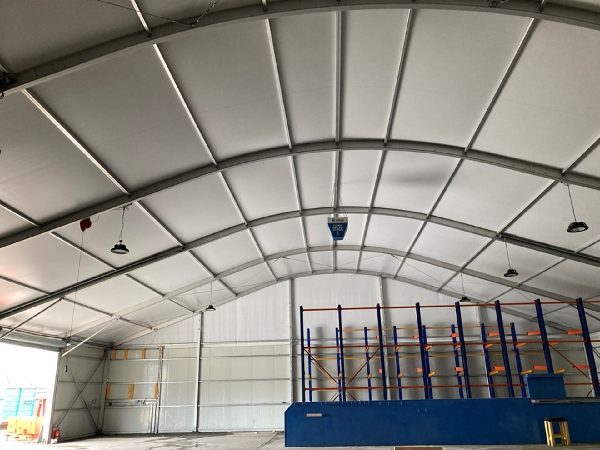 Alloy portal frame temporary building - Image 2 of 11