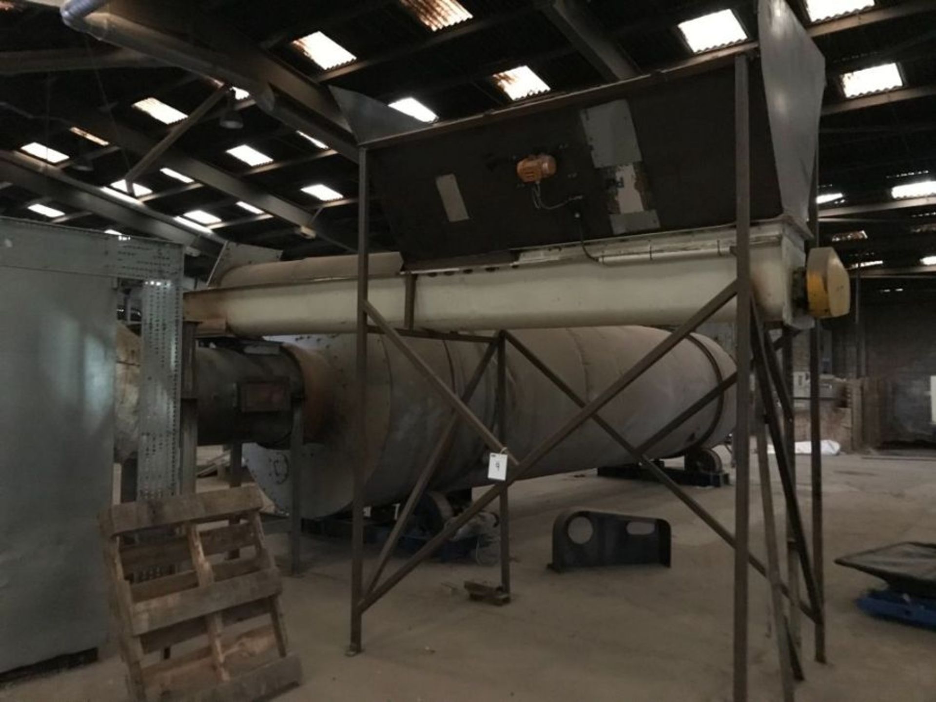 rotary dryer with auger infeed and biomass boiler - Image 4 of 20