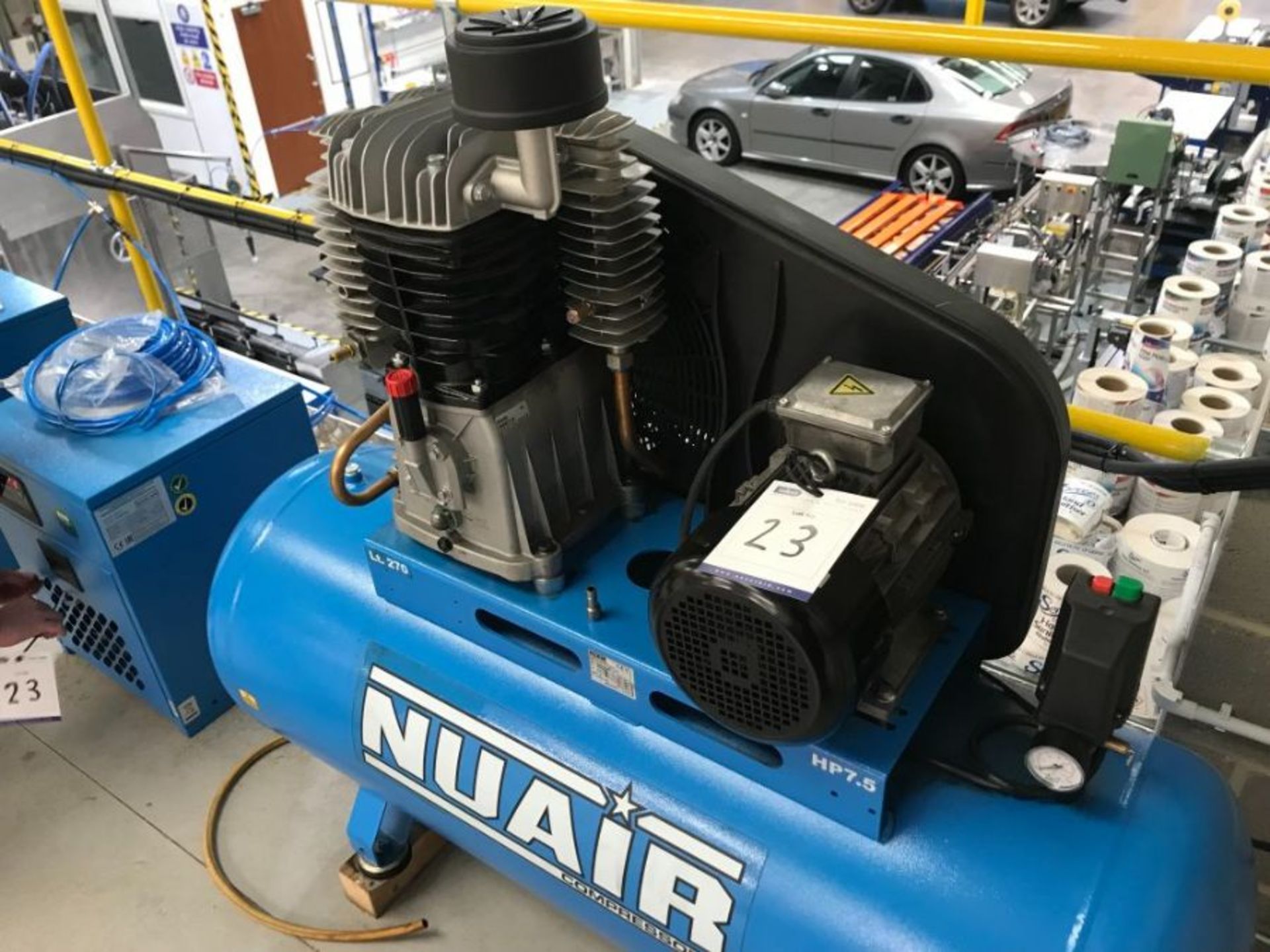 Nu Air NB10/270 receiver mounted air compressor with dryer (2019) - Image 7 of 7