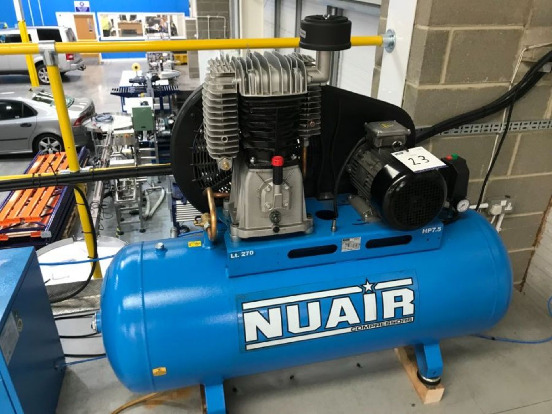 Nu Air NB10/270 receiver mounted air compressor with dryer (2019) - Image 5 of 7