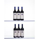 6 bottles 2001 Sassicaia