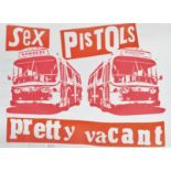 Jamie Reid (British 1947-), 'Sex Pistols Pretty Vacant', 1997