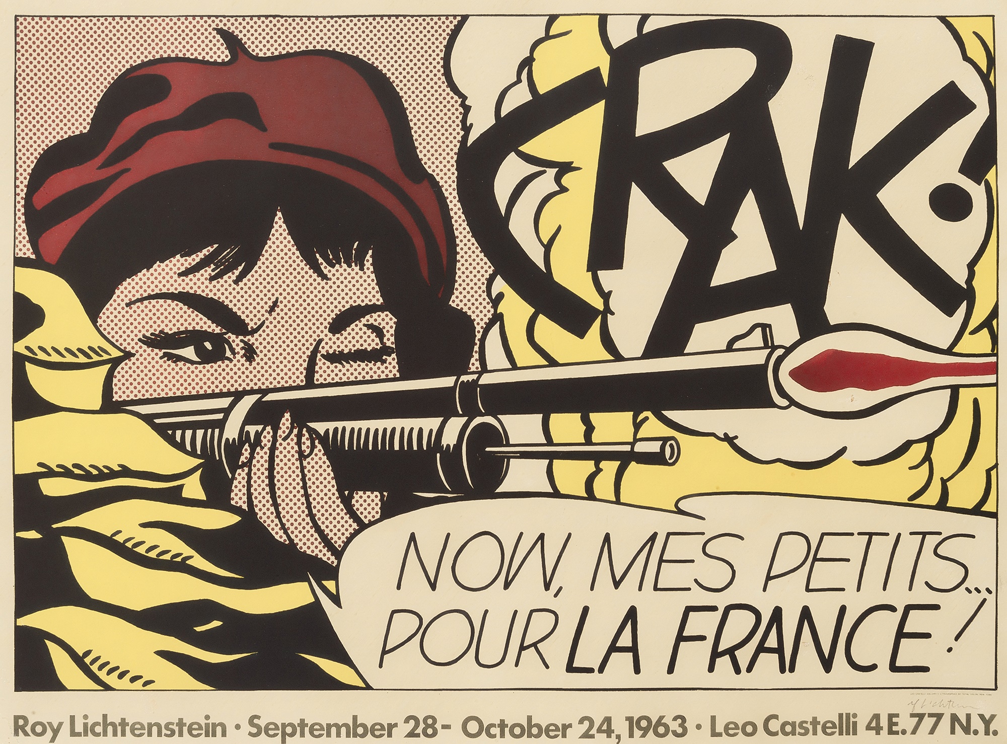 Roy Lichtenstein (American 1923-1997), 'Crak!', 1964