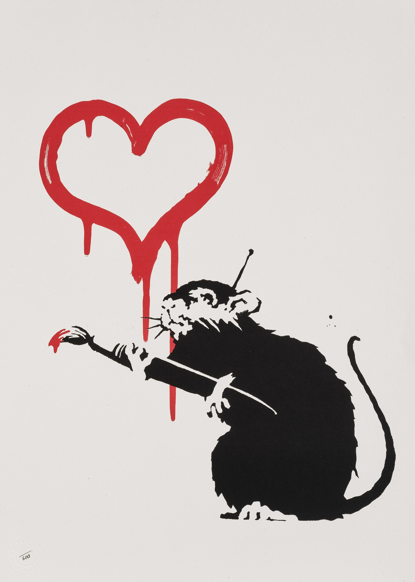 Banksy (British 1974-), 'Love Rat', 2004