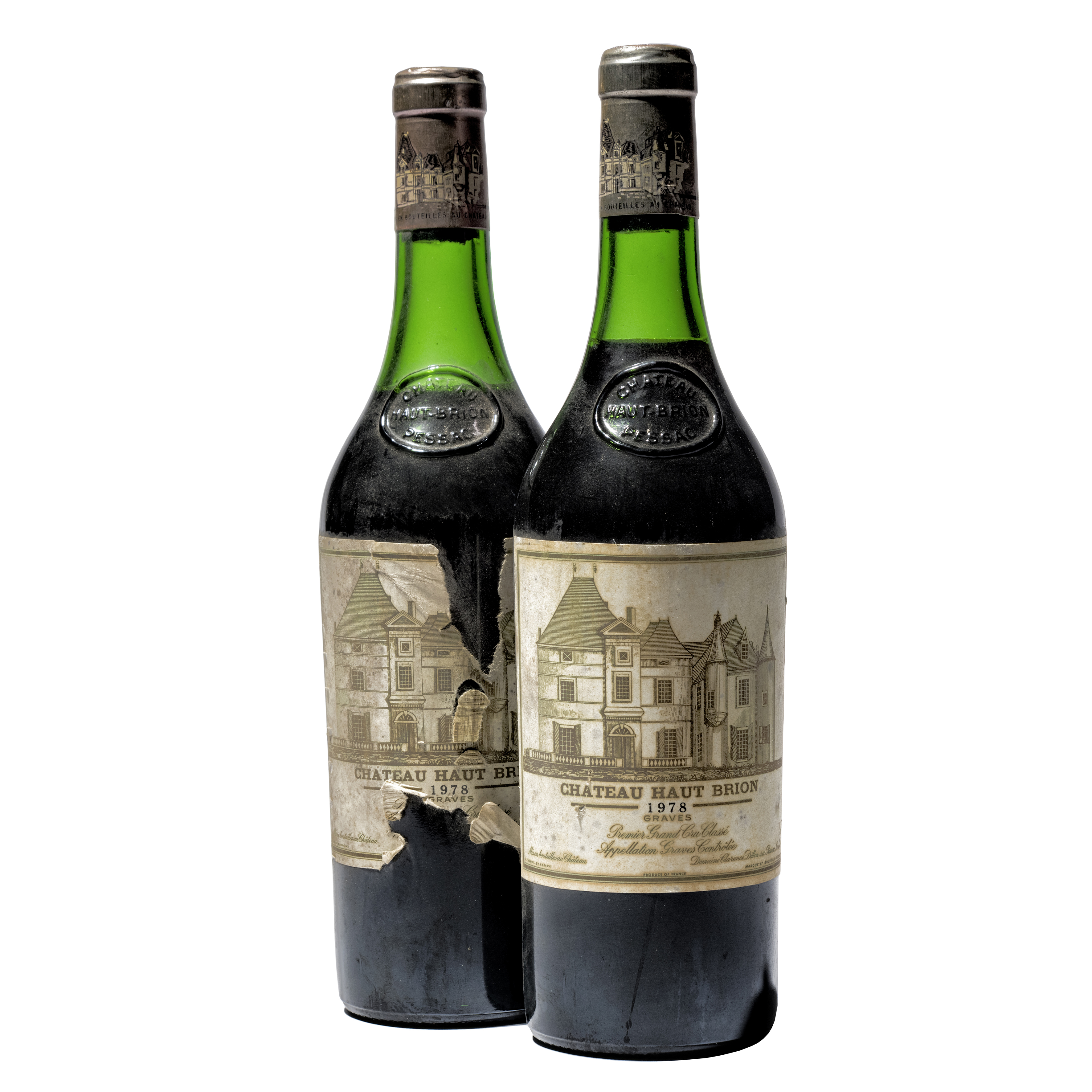 2 bottles 1978 Chateau Haut Brion