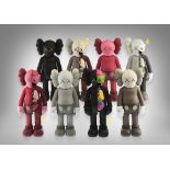 Kaws (American 1974-), 'Kaws Companion (Flayed; Black, Brown, Grey & Blush)',