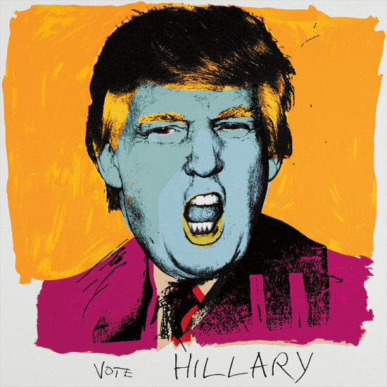 Deborah Kass (American 1952-), 'Vote Hillary', 2016