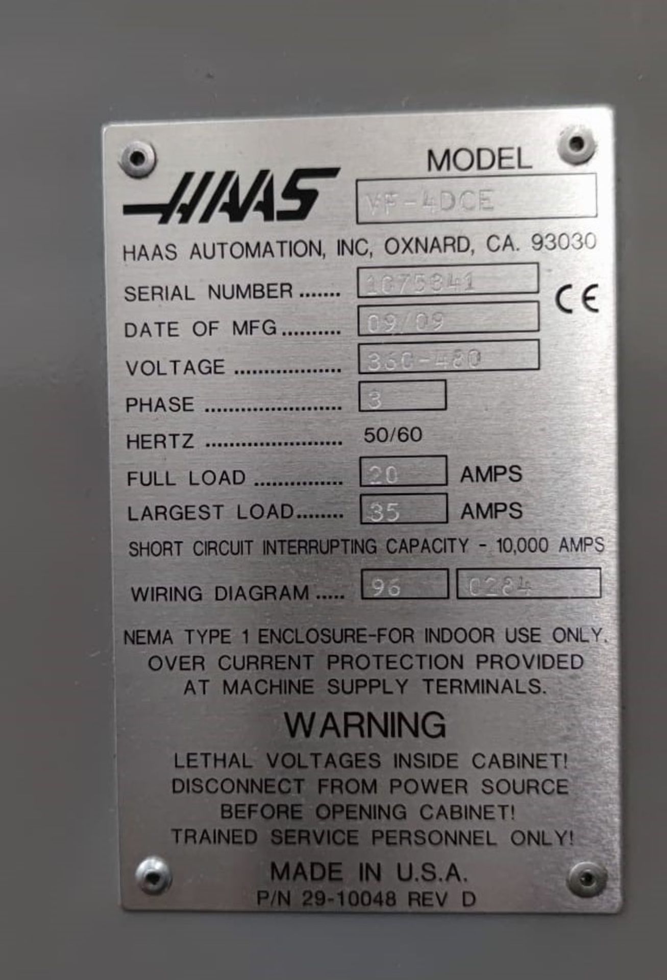 HAAS VF-4 Vertical Machining Centre - Image 7 of 7