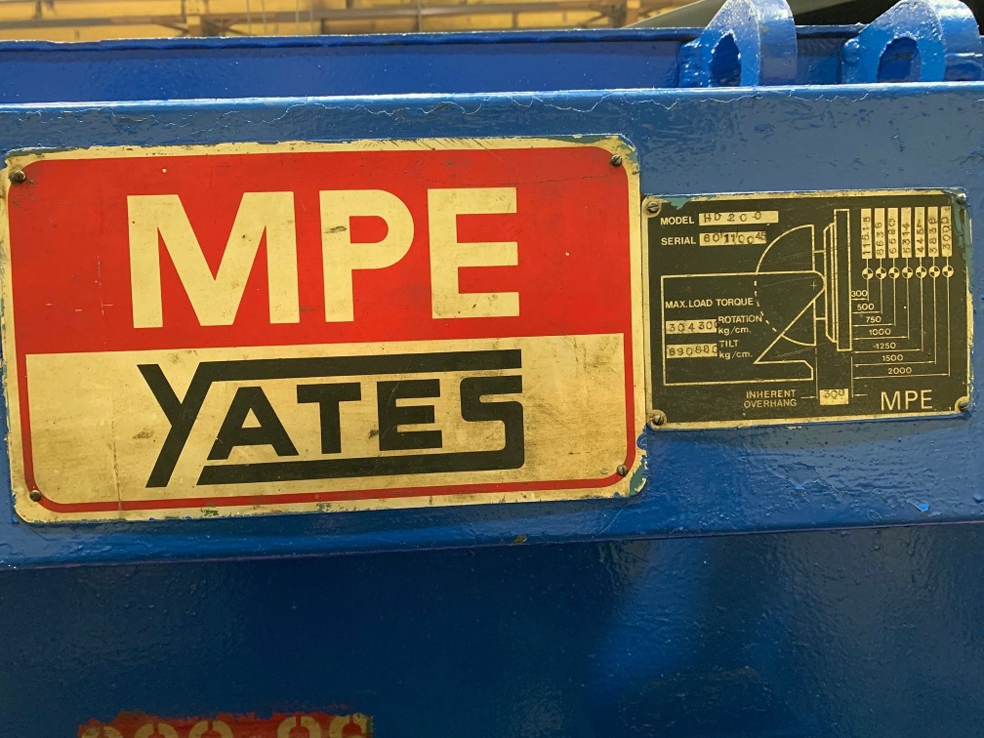 MPE Yates 12 Ton Universal Welding Positioner - Image 5 of 7
