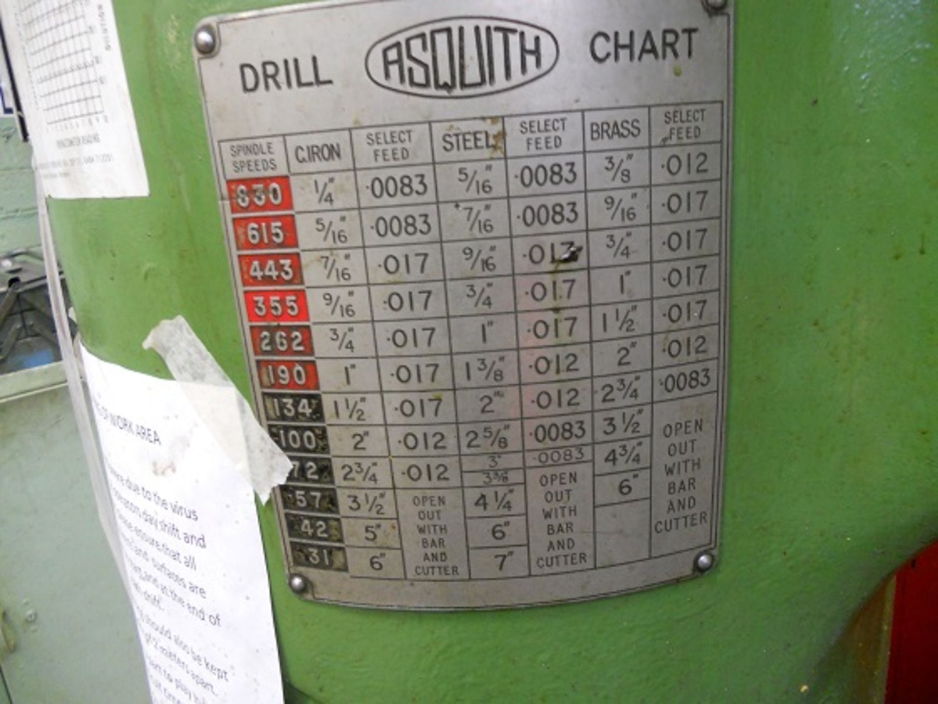 Asquith ODI 6'0" Radial Drill - Image 5 of 5