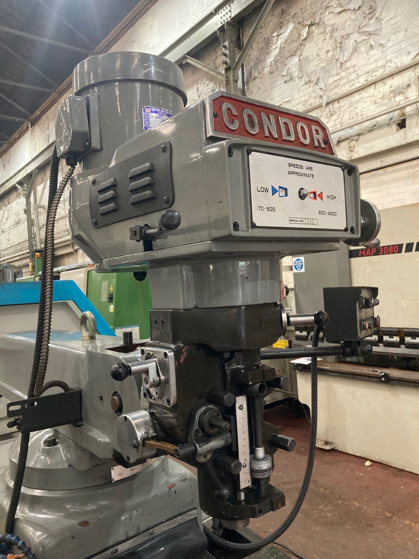 Condor 3VH Turret Milling Machine - Image 4 of 7