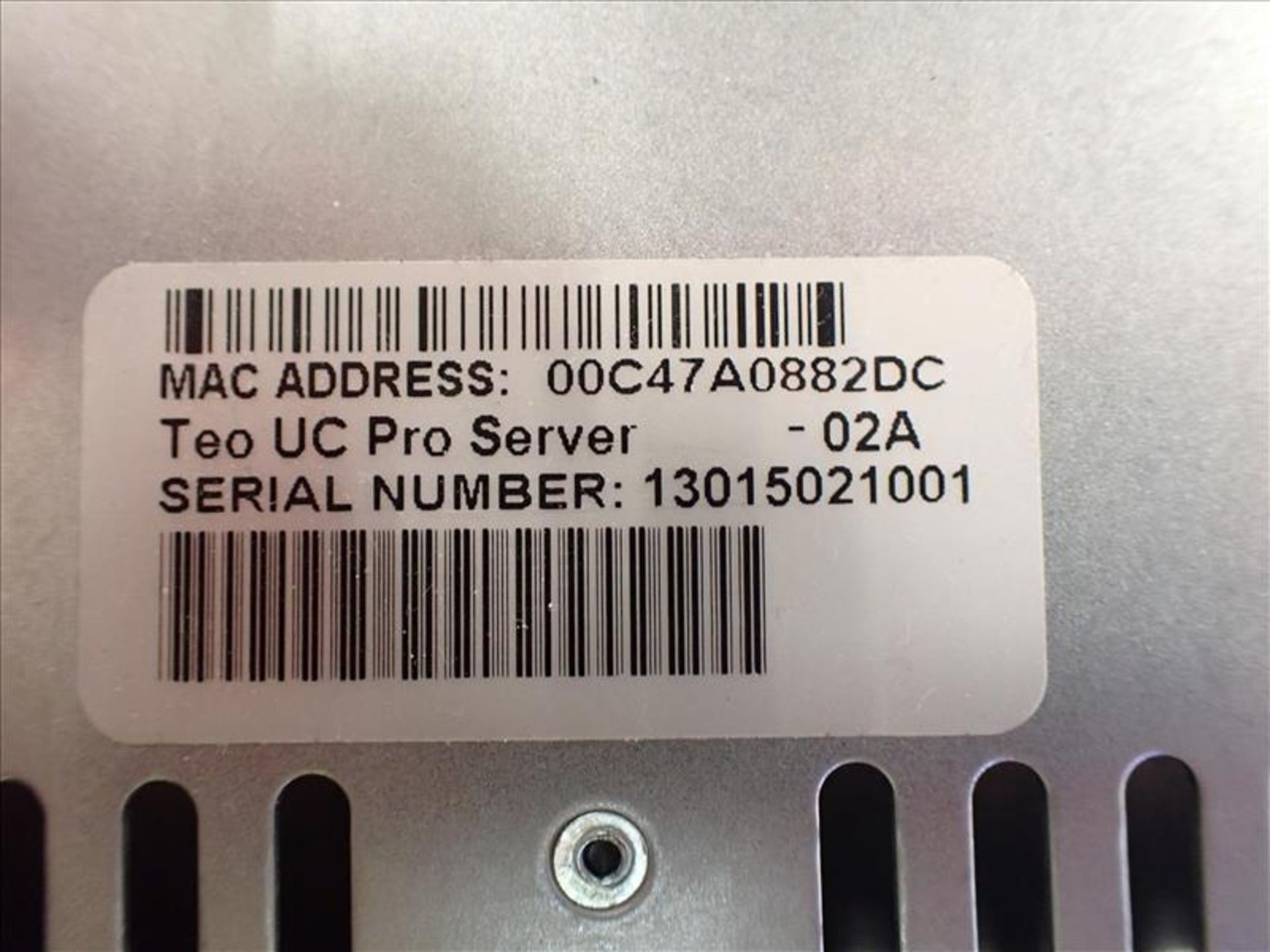 Teo UC Pro Server -02A Phone System, ser. no. 13015021001 c/w (30) Teo 4104 Hand Sets - Image 3 of 5