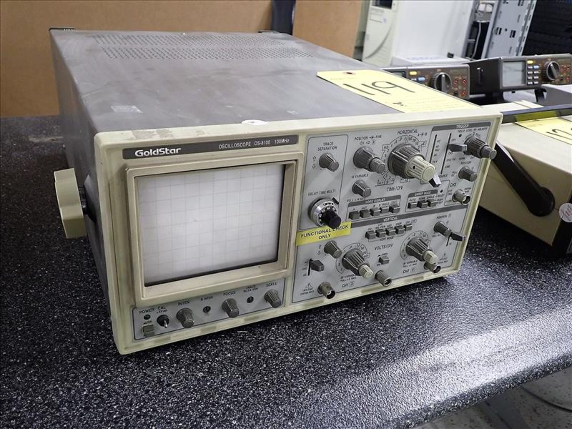 GoldStar Oscilloscope, mod. OS-8100, ser. no. 2020064