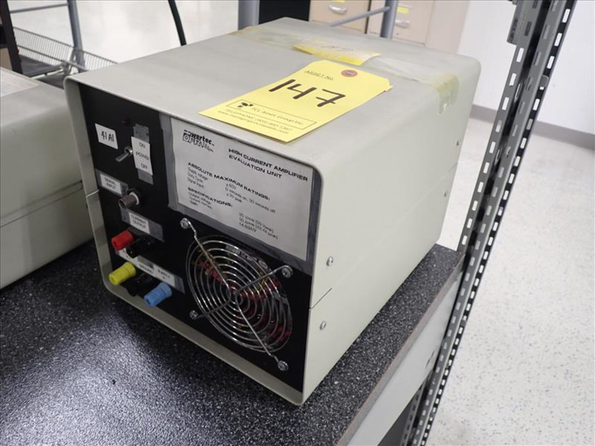 PowerTec DFR High Current Amplifier Evaluation Unit, ser. no. 9424