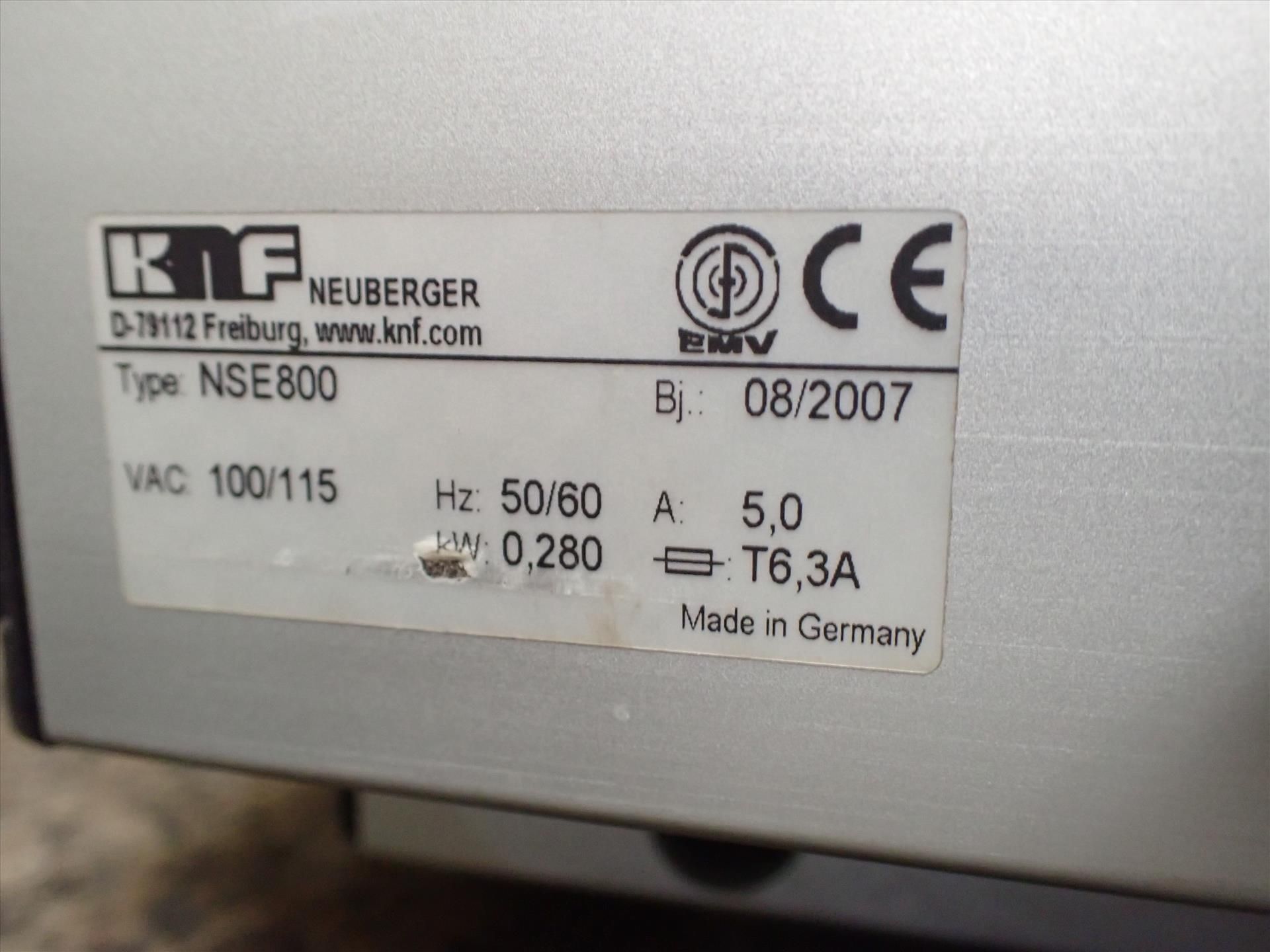 KNF vacuum pump, mod. NSE800 (2007) w/ DC1/1K controller - Image 3 of 4