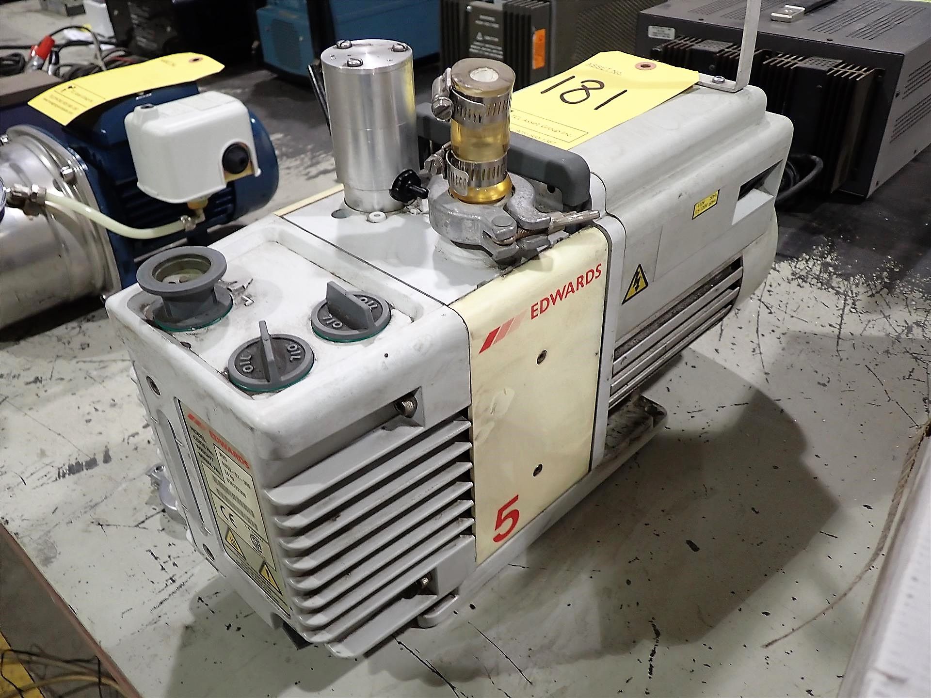 Edwards vacuum pump, mod. RV5, ser. no. 076122308 - Image 2 of 2