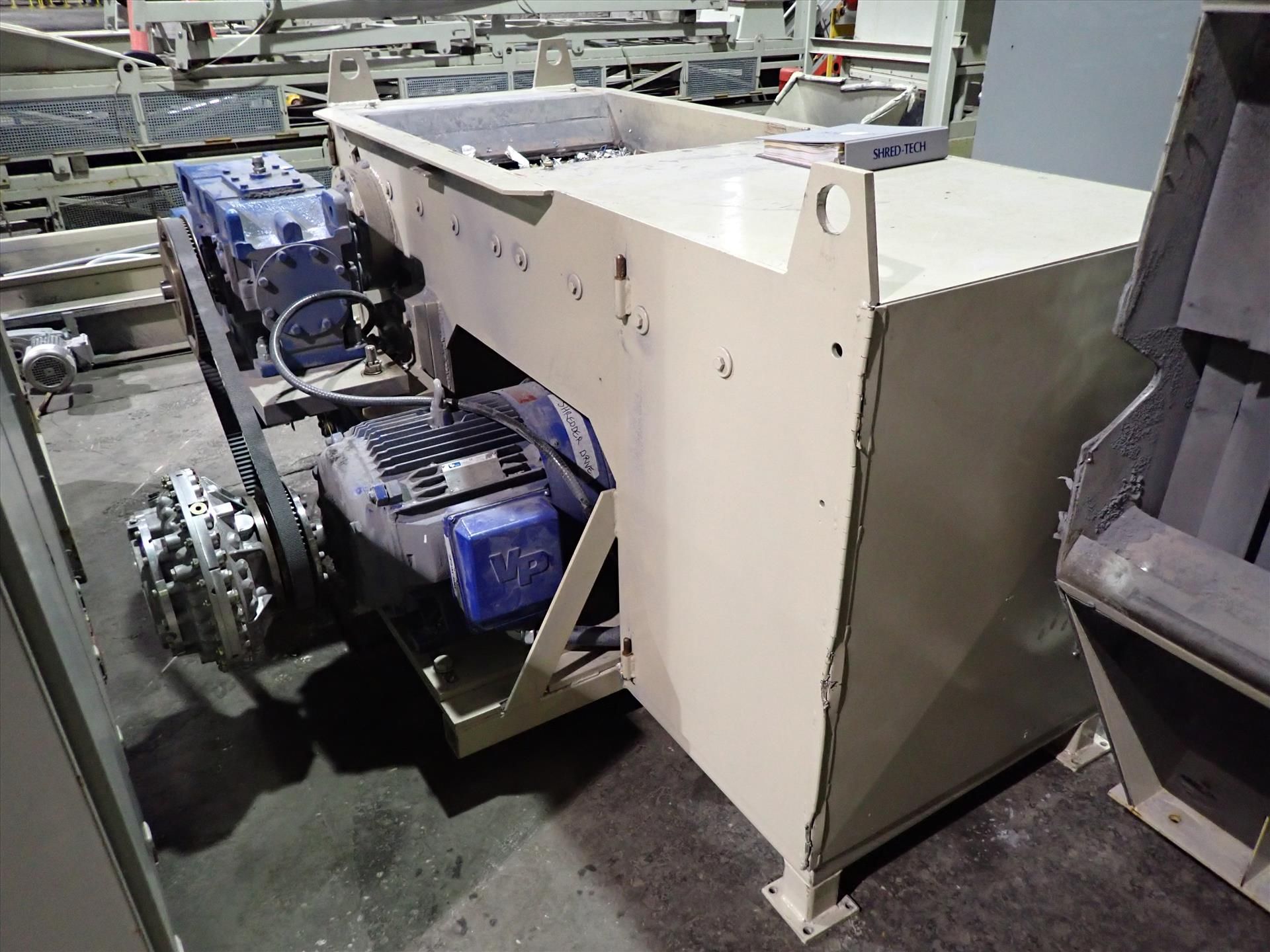 Shred-Tech shredder, mod. STS-45, ser. no. STS-45-A868-03-04 c/w feed hopper, waste auger, approx. - Image 2 of 5