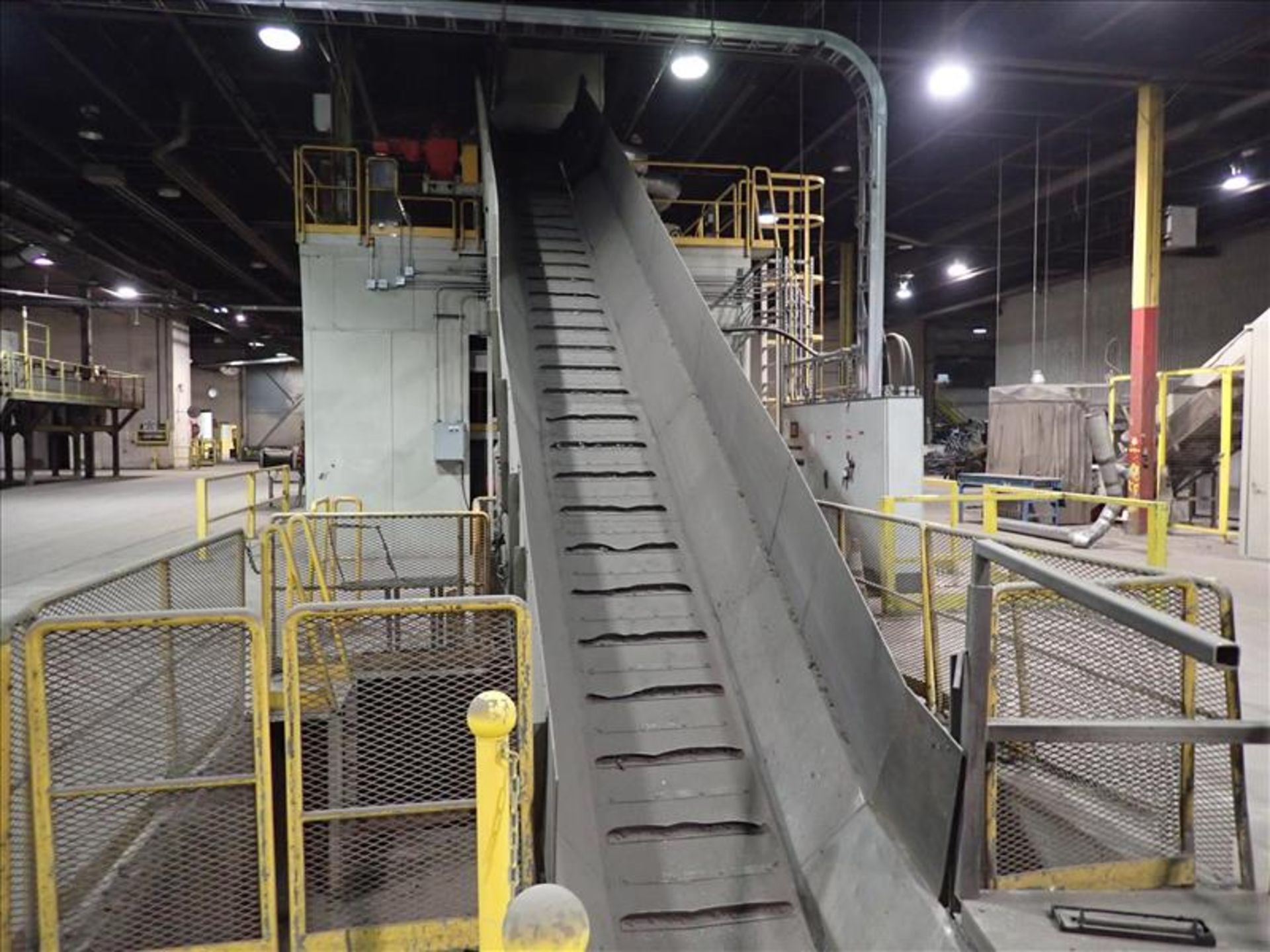 Infeed conveyor, approx. 42" x 56', fluted belt, power (Subject to confirmation. The winner will - Image 2 of 2